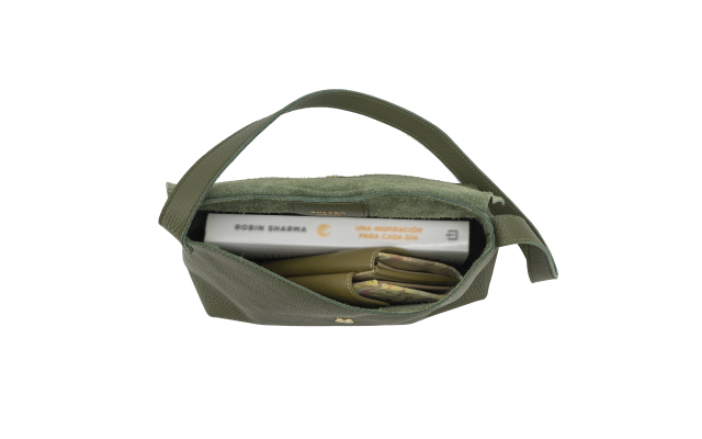 Bolso Bandolera. Modelo Ronda, elegante y versátil - Verde Oscuro