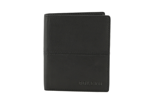 Cartera en color negro, diseñada con un estilo práctico y funcional hecha en Ubrique