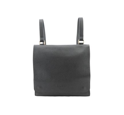 Mochila de cuero modelo Arcos - Negro