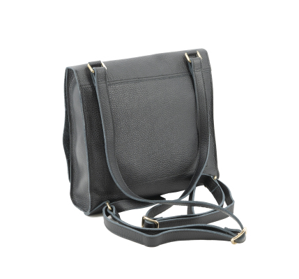 Mochila de cuero modelo Arcos - Negro