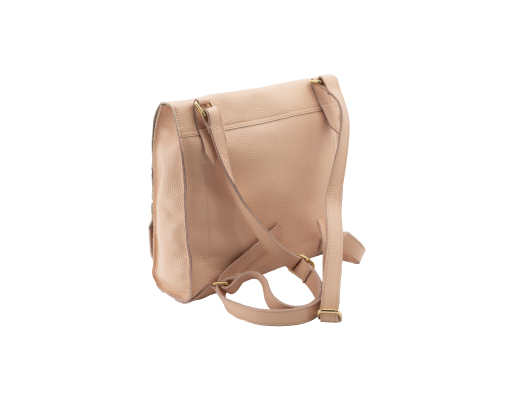 Mochila de cuero modelo Arcos - Rosa