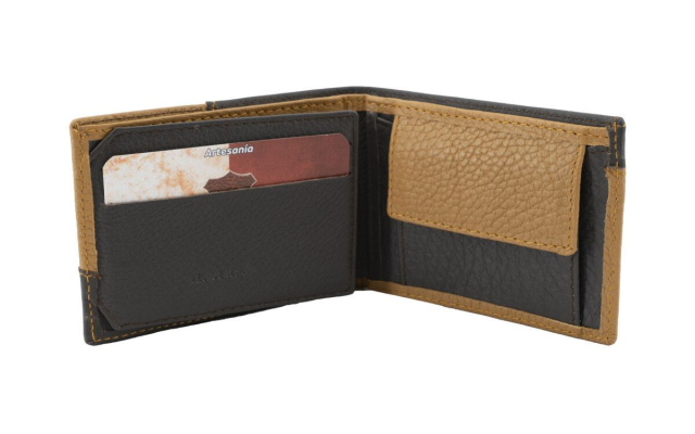 Cartera, billetera, tarjetero, monedero tipo americano marrón