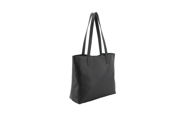 Bolso shopper de cuero. Modelo Triana - Negro